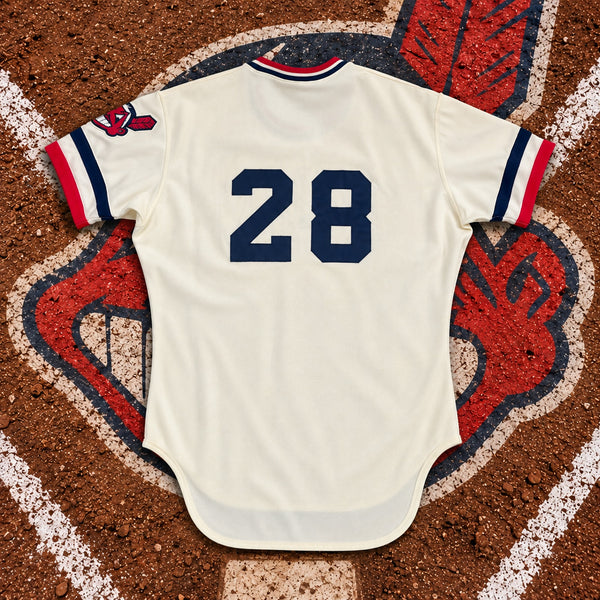 Cleveland Indians Chief Wahoo Rawlings #28 Jersey Sz 42 USA Vintage 70s 80s