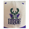 Milwaukee Bucks Mitchell & Ness Hat 7 5/8 Cream Purple 1977 All Star Game Patch