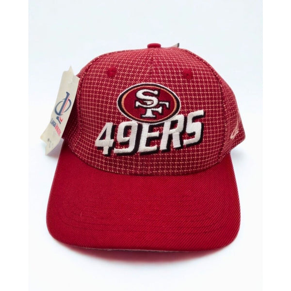 San Francisco 49ers Logo Athletic Grid Hat NFL Pro Line Strapback Deadstock VTG