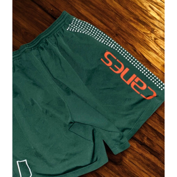 Miami Hurricanes Player Issued Nike Shorts Sz. Large Team Issued NCAA Authentic