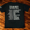 Taylor Swift The Eras Tour T-Shirt Black Size L Official Tour Merch EUC