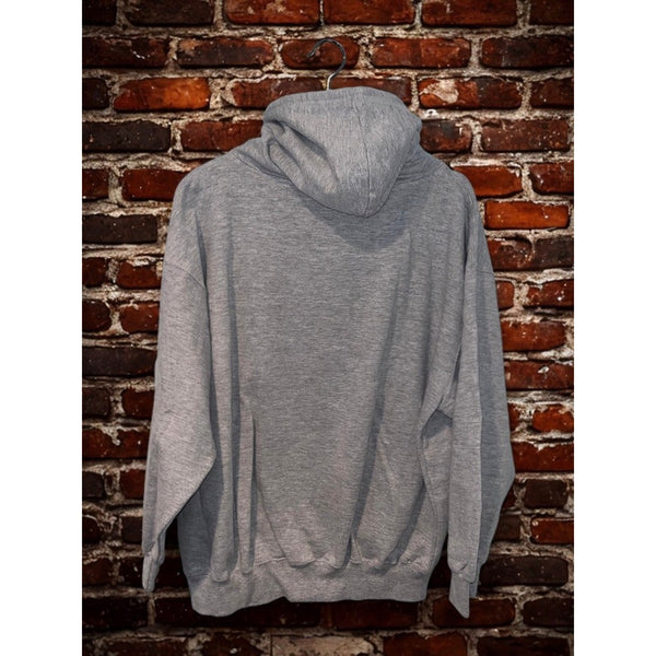 USMA West Point Vintage 90s Hoodie Sweatshirt Gray Made USA Sz. M Army Military