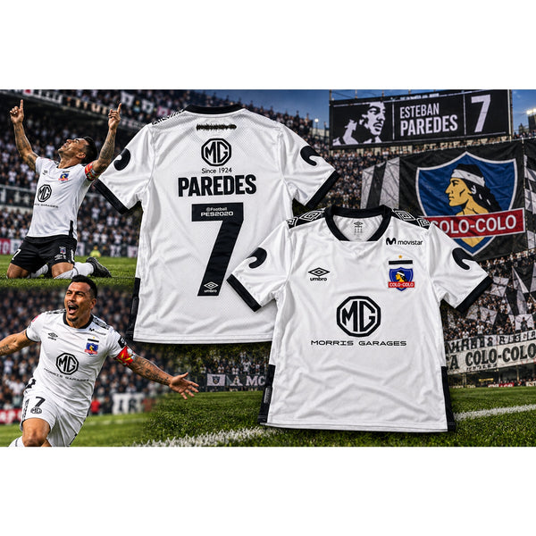 Colo Colo Esteban Paredes #7 Umbro Home Soccer Jersey Men’s S Chile 2019 Rare