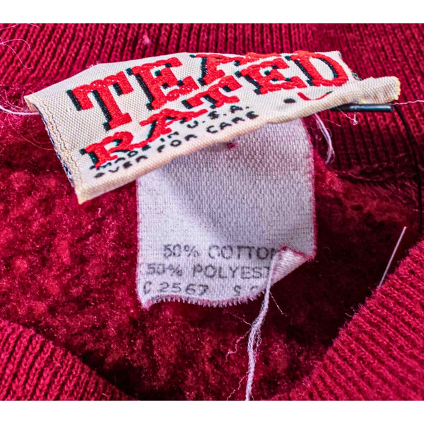 Washington Redskins Sweatshirt L Team Rated 90s NFL Burgundy Crewneck USA VNTG