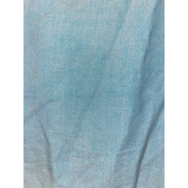 Ralph Lauren Yarmouth Dress Shirt Sz. 17 34 Blue Button Down 100% Cotton Vintage