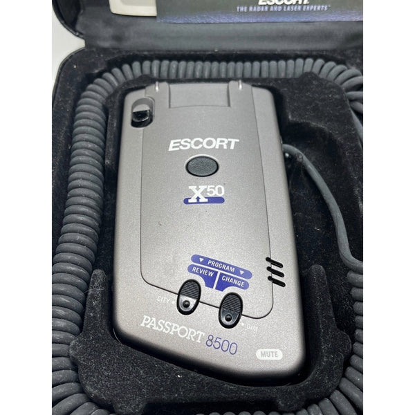 Escort Passport 8500 X50 Radar Detector Complete Case Manuals Works Great Tested