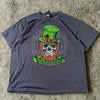 Harley Davidson Scottsdale Arizona Leprechaun Skull T Shirt Men's XL Gray Biker