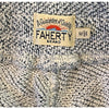 Faherty Whitewater Sweatshorts Men's M Grey Shell Jacquard Knit Organic Cotton
