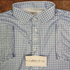 Collars & Co Large Blue Tattersall Polo Semi-Spread Dress Collar Performance NWT
