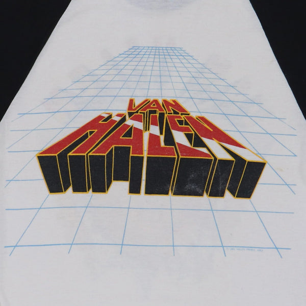 Van Halen Tour Live 3/4 Sleeve Thin T Shirt Anvil Adult Size S Vintage 1982