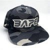 BAPE City Camo Glow In The Dark Snapback Hat Black Gray Japan NWOT Rare