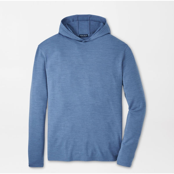 Peter Millar Excursionist Flex Merino Wool Hoodie Lunar Mens 2XL NWT $220