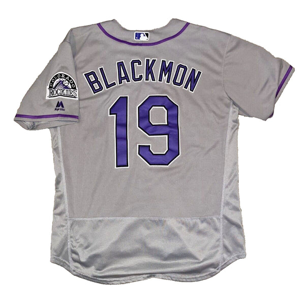 Colorado Rockies Charlie Blackmon MLB Majestic Flex Base Jersey 44 L Authentic