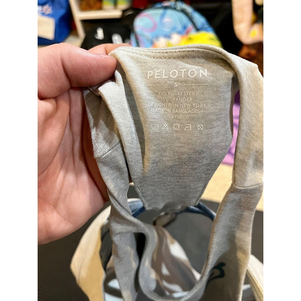 Peloton Womens Heathered Strappy Sports Bra Together We Go Far PS121 Size Small