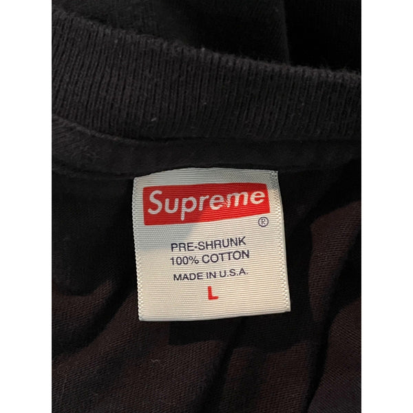 Supreme Bombay Tee Black Men's Large FW18 Fall Winter 2018 Graphic T-Shirt USA