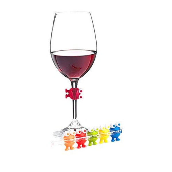 Joie MS Frog Wine Watchers Wine Charms 6 Different Silicone Colors NEW