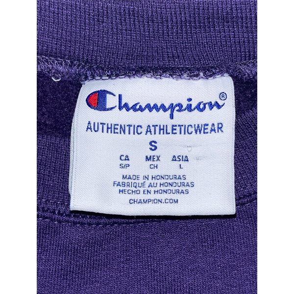 NYU New York University Champion Sweatshirt Crewneck Purple S