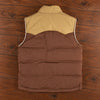 Patagonia Reversible Bivy Down Vest Men's XL Moose Brown Sherpa Fleece $229