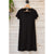 Jungmaven Sydney Dress Small Black Hemp Organic Cotton USA Maxi Tee Dress S