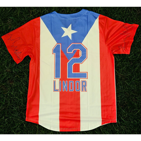 New York Mets Francisco Lindor Puerto Rico Jersey #12 SGA 2025 XL New MLB