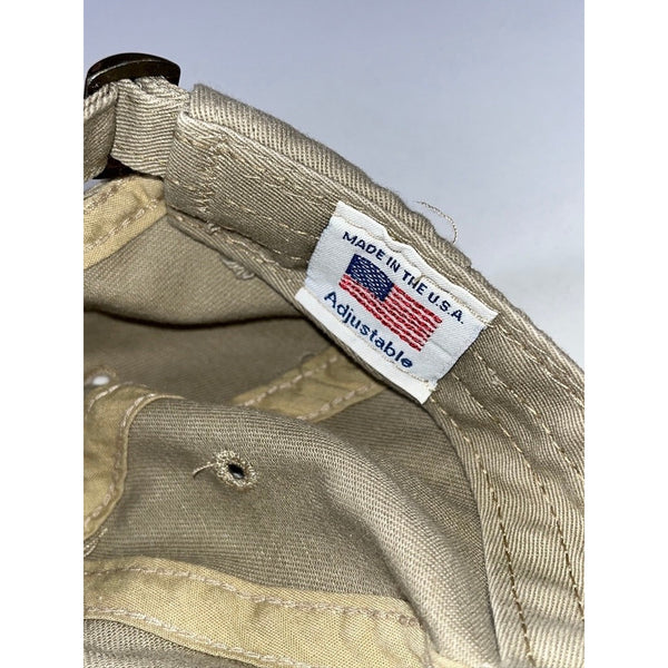 Don Imus Ranch Hat Khaki Strapback Cap USA Made Legendary Radio Host
