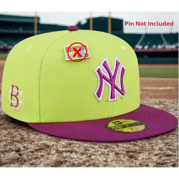 New York Yankees Big League Chew Sour Apple 59FIFTY 7 3/8 No Pin Included NWT