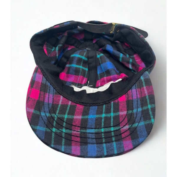 NJIT New Jersey Institute of Technology Plaid Flannel Hat Strapback Vintage Cap