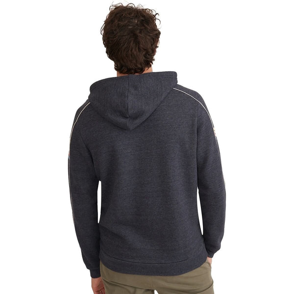 Marine Layer Banks Varsity Hoodie Men's Medium Navy Tri-Blend Pullover NWOT