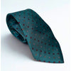 Christian Dior Geometric Dot Silk Tie Teal Burgundy Made in USA Paris New York