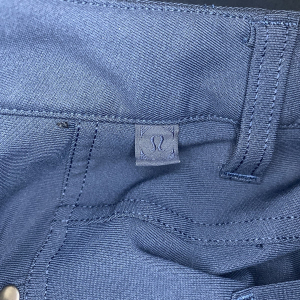 Lululemon ABC Pants Mens 36x28 Blue Classic Fit Warpstreme 5 Pocket LM5426S
