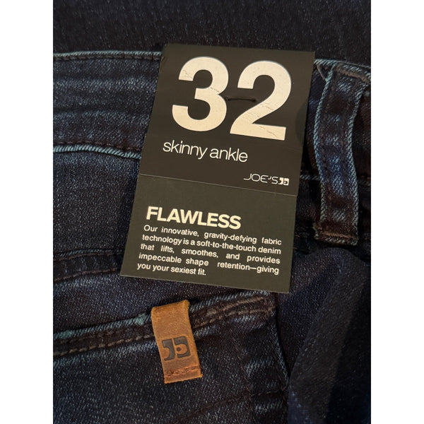 Joe's Flawless Icon Women's Skinny Ankle Dark Jeans Size 32x28 4500343950