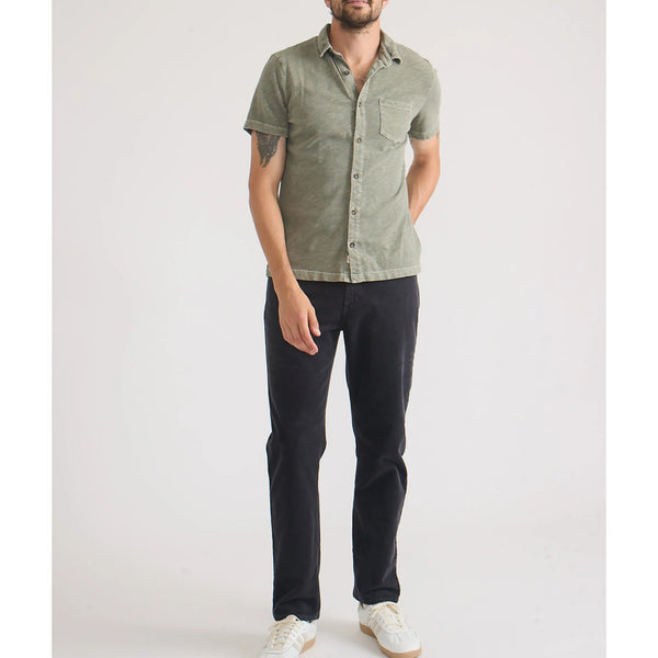 Marine Layer Terry Cord 5 Pocket Pant Slim Straight 30x32 Washed Black (Flaw)