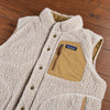 Patagonia Reversible Bivy Down Vest Men's XL Moose Brown Sherpa Fleece $229