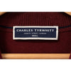 Charles Tyrwhitt Merino Wool 1/4 Zip Sweater Mens S Burgundy Extra Fine Pullover