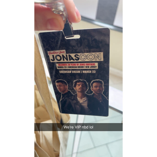 Jonas Brothers Jonas Con Tote Bag Lanyard 2025 NJ Limited Edition Set