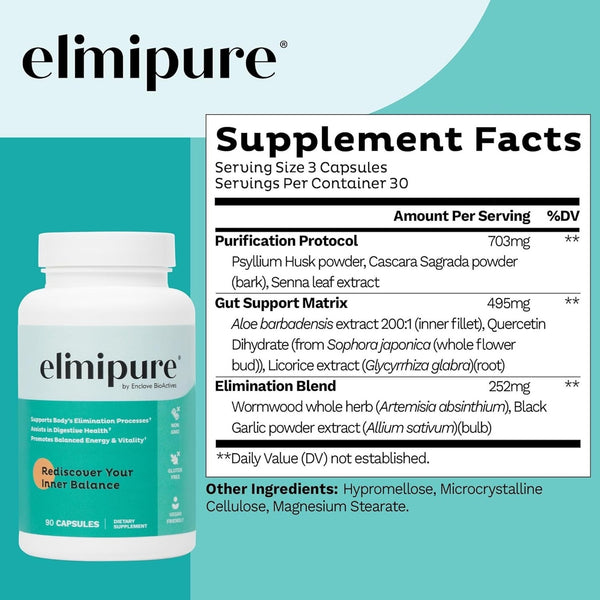 limipure Detox Gut Health Supplement 90 Capsules Exp 05/2027 Lot of 2