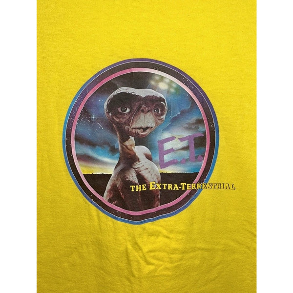 E.T. The Extra-Terrestrial Movie T-Shirt Mens Large Yellow Anvil USA Vintage 80s