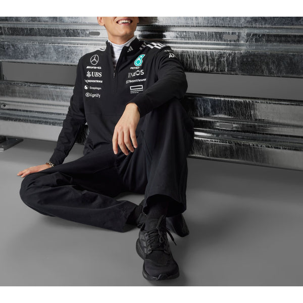 Adidas Mercedes AMG Petronas F1 Team 1/4 Zip Sweatshirt Motorsport Sz M NWOT