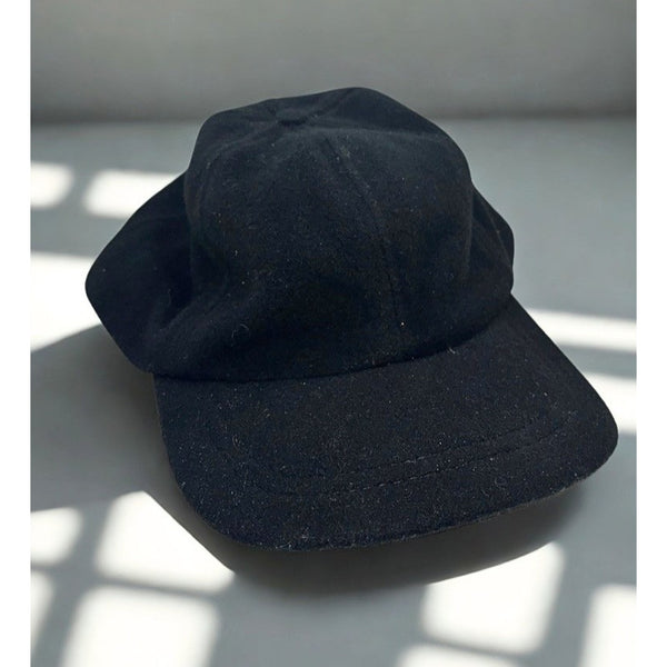 Schuman Sullivan Cashmere Hat Black XL USA Made Baseball Cap Rare Vintage
