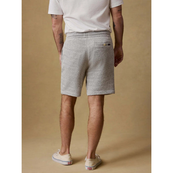 Faherty Whitewater Sweatshorts Men's M Grey Shell Jacquard Knit Organic Cotton