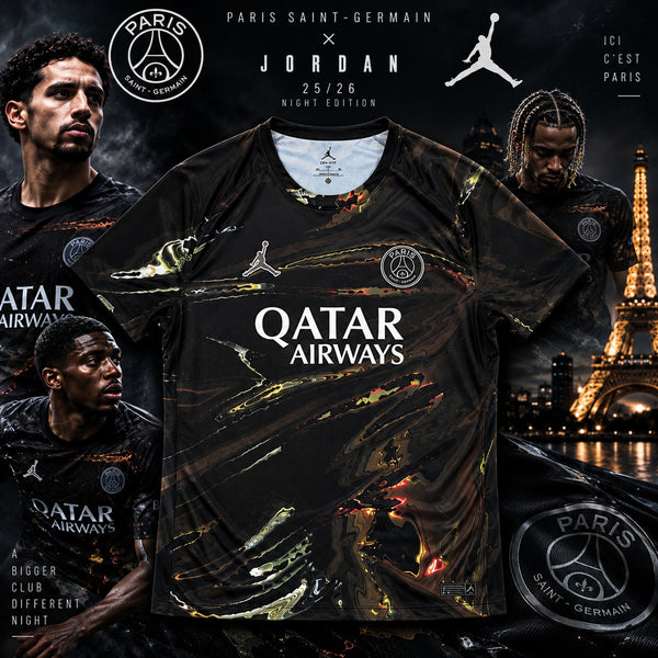 Paris Saint-Germain x Jordan 25/26 Night Edition Jersey Men's XL NWOT IB3143-011