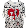 101 Dalmatians Vintage T-Shirt Walt Disney XL 1980s All Over Print