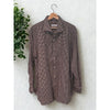 Loro Piana Italy Cotton Flannel Gingham Button Down Shirt Men's 3XL MAB1852