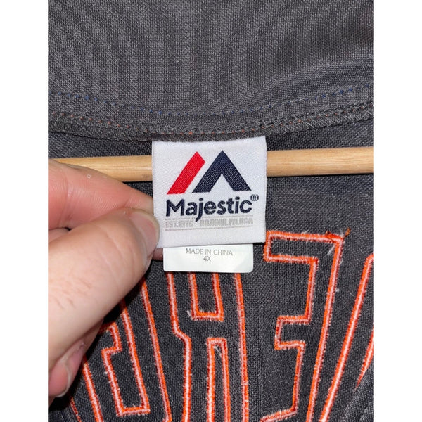 New York Mets Noah Syndergaard #34 Majestic Men’s Jersey Charcoal (Size 4XL)