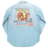 Polo Ralph Lauren Vintage 90s Blue Wild West Show Indian Head Western Sz. L EUC