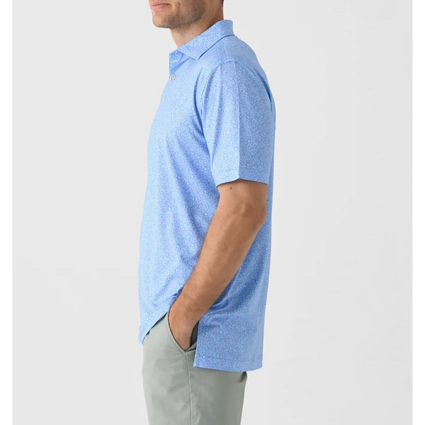Peter Millar Summer Comfort Macaw Polo Shirt 2XL Blue Bird Print MS25EK26S NWT