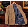 Ben Silver Holland & Sherry Silk Linen Wool Plaid Sport Coat 42L Made in USA