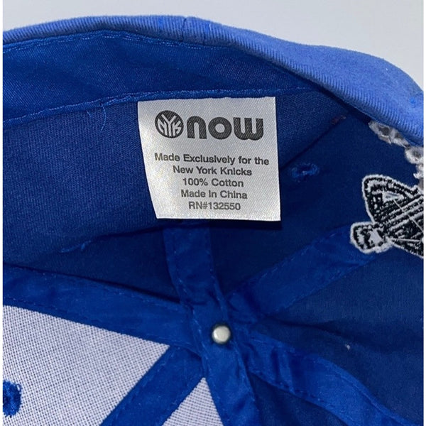 New York Knicks NYK NOW Foot Locker SGA Adjustable Hat Cap Blue Y2K NBA Rare