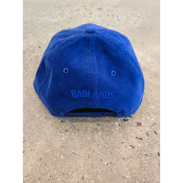 Badlands x New Era 59FIFTY Blue Corduroy Snapback Hat NWT Rare Adjustable