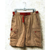 Abercrombie & Fitch Paratrooper Cargo Shorts Sz. 32 Khaki Belted Utility Hiking